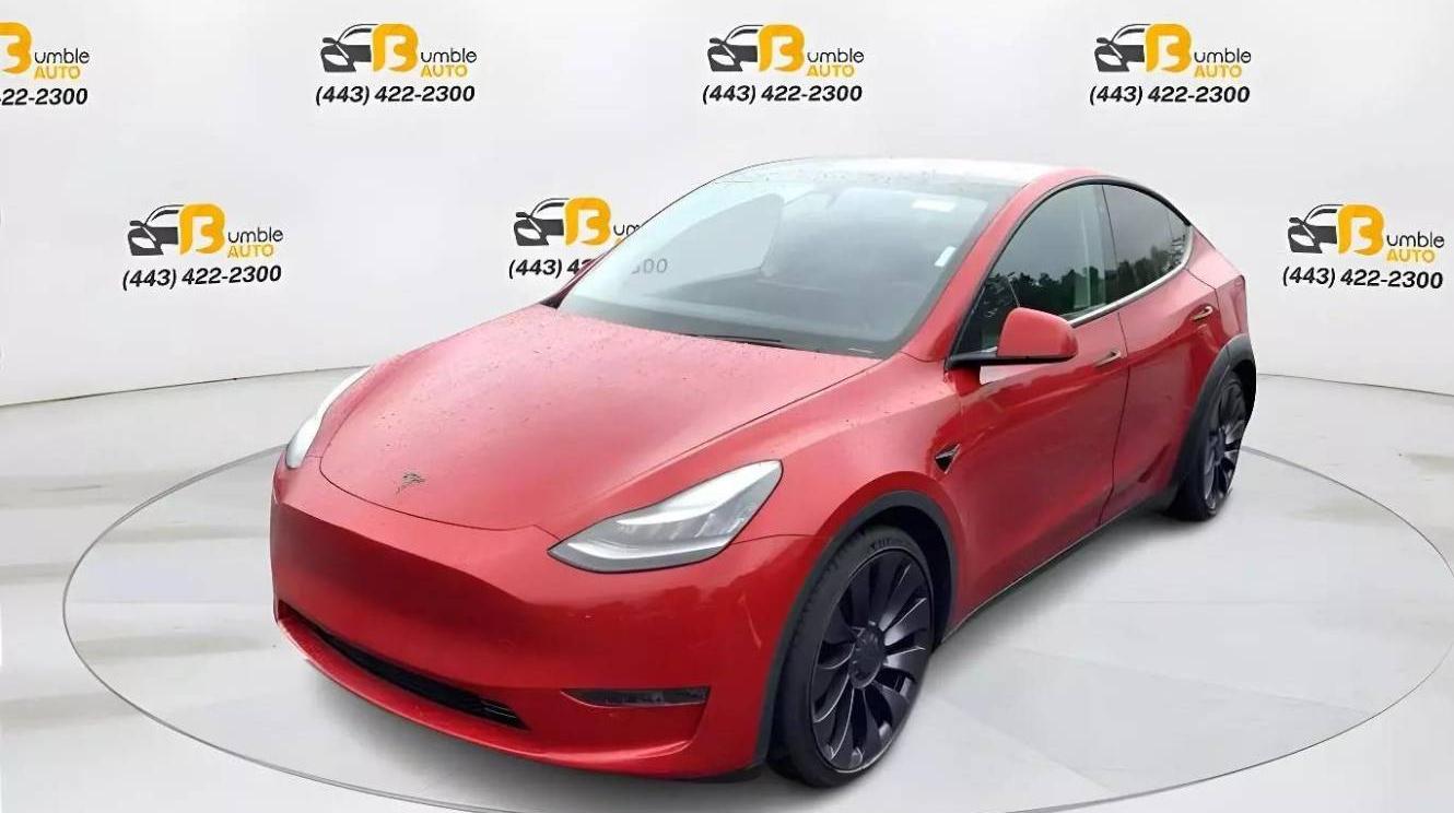 TESLA MODEL Y 2020 5YJYGDEF7LF053691 image